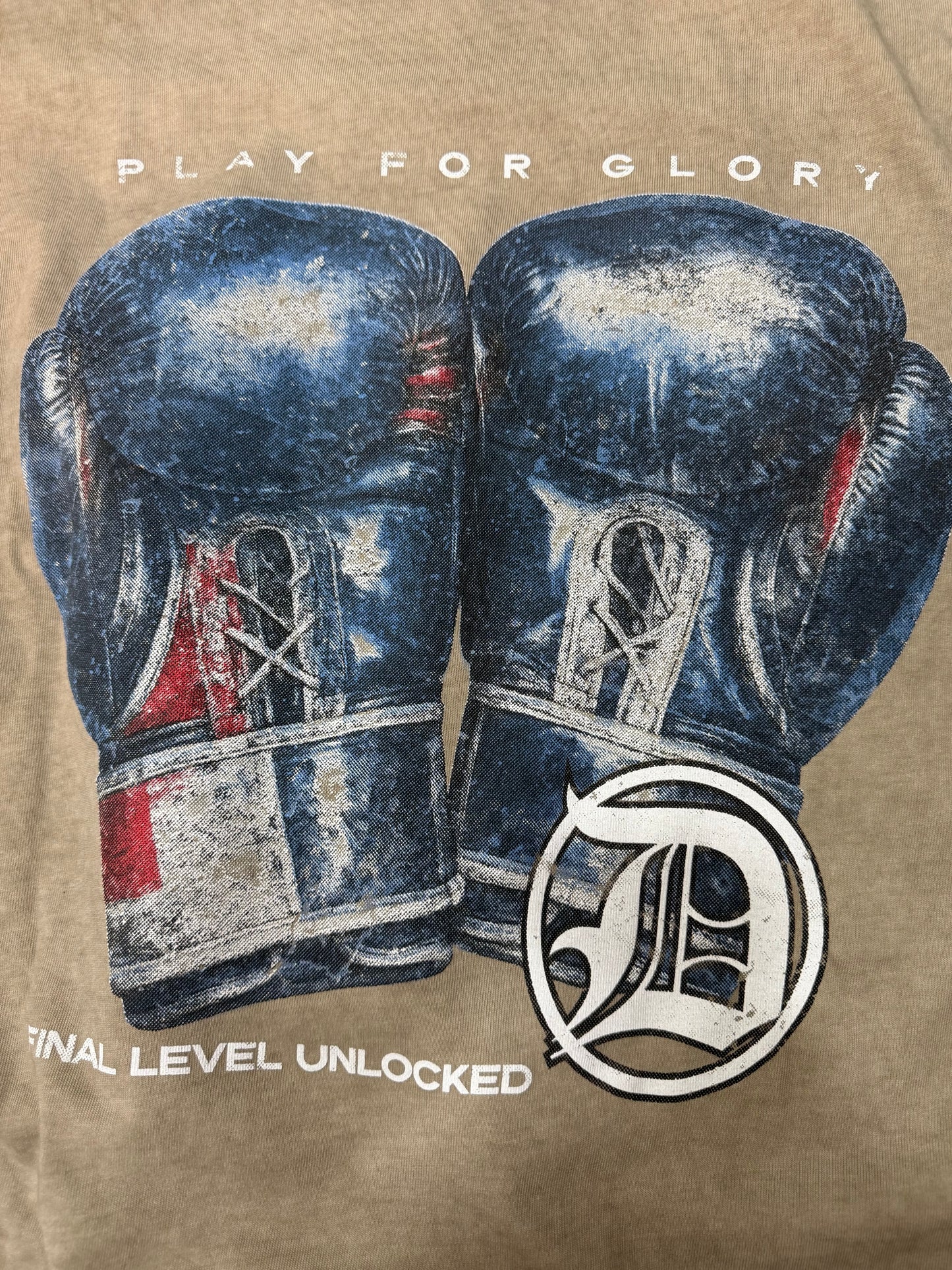 KIDS BOXER GLOVES TEE BEIGE 3064