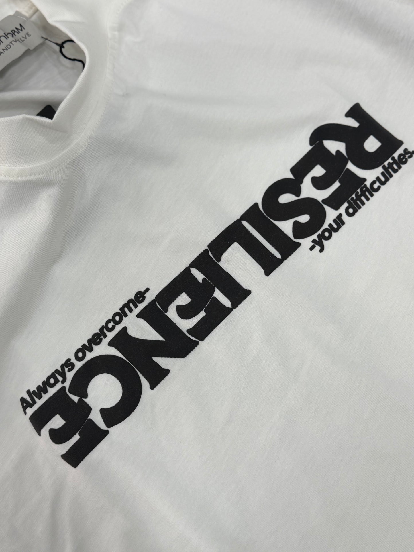 RESILIENCE NEW WHITE TEE 3020