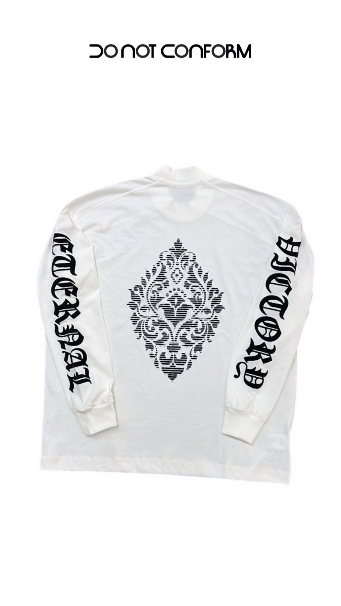 WHITE LONG SLEEVE PRINT ALL SIDES
