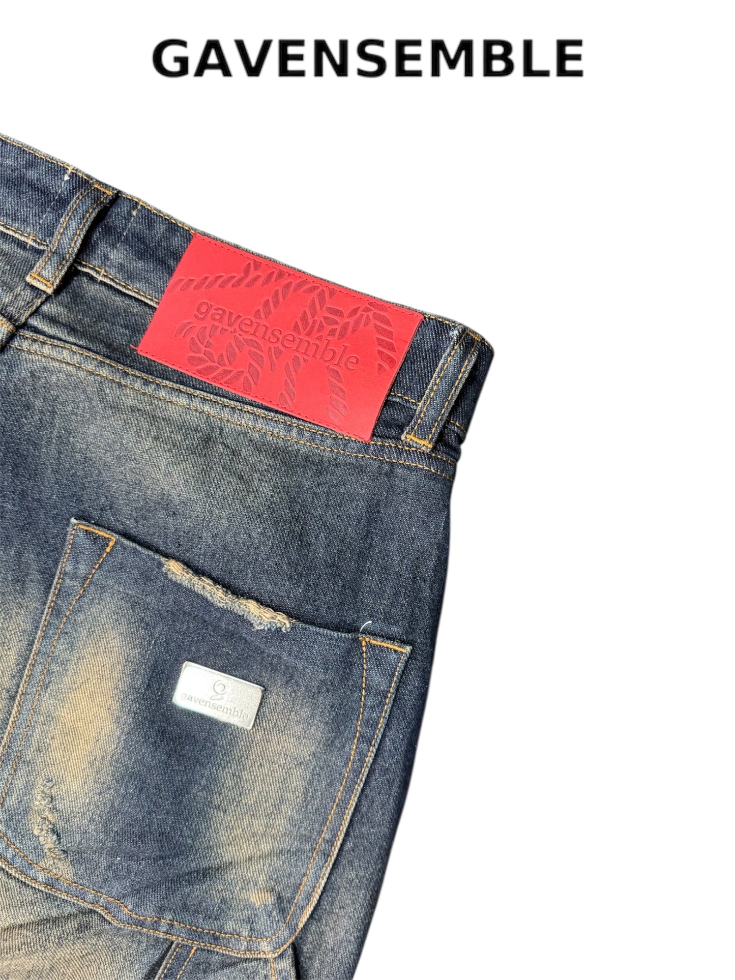 BAGGY DOUBLE POUCH BLACK/RED