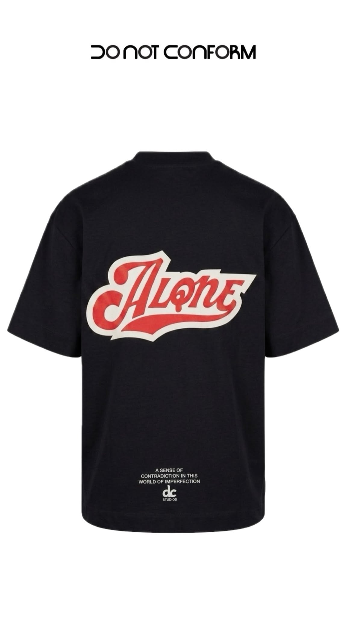 ALONE BLACK TEE 3024