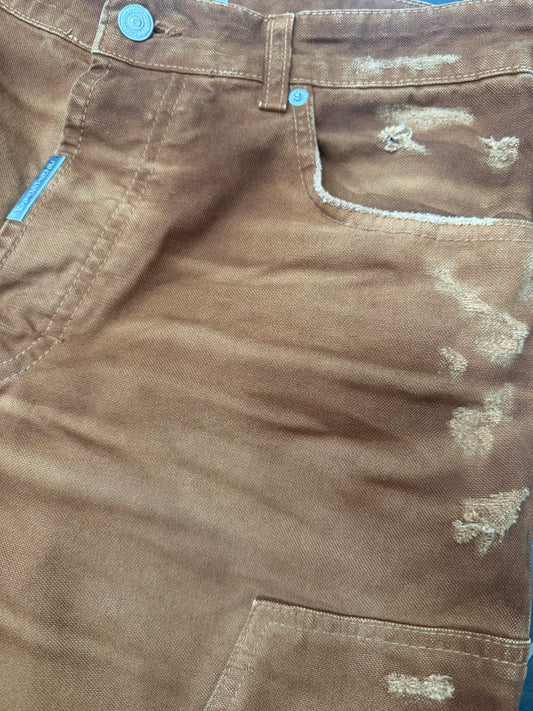 SHORT CARGO RUST PIGMENTED TRANSPARENT 3030