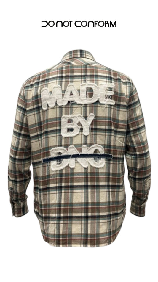 CHECK FLANNEL SHIRT MADE BY DNC