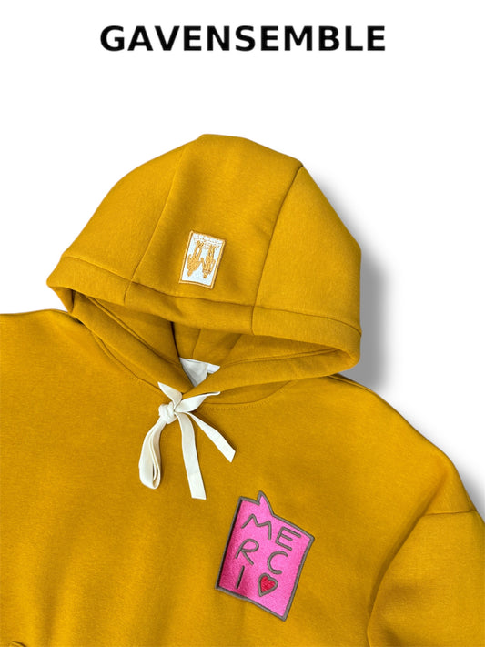 HOODIE MERCI MUSTARD 40