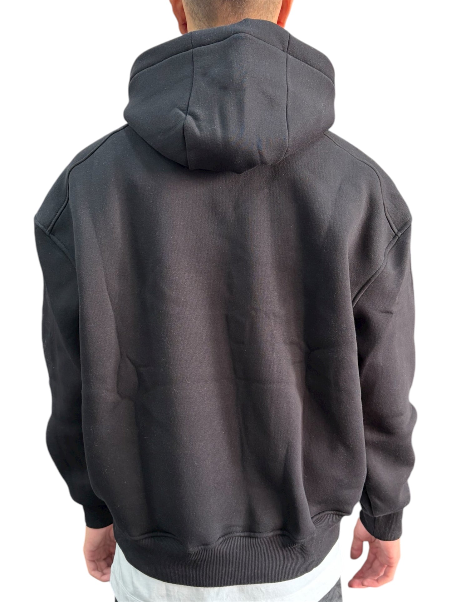 HOODIE-PRINT OVERCOME BLACK