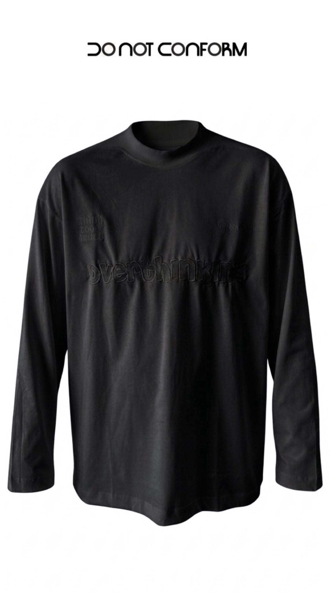 LONG SLEEVE BLACK OVERTHINING 3010