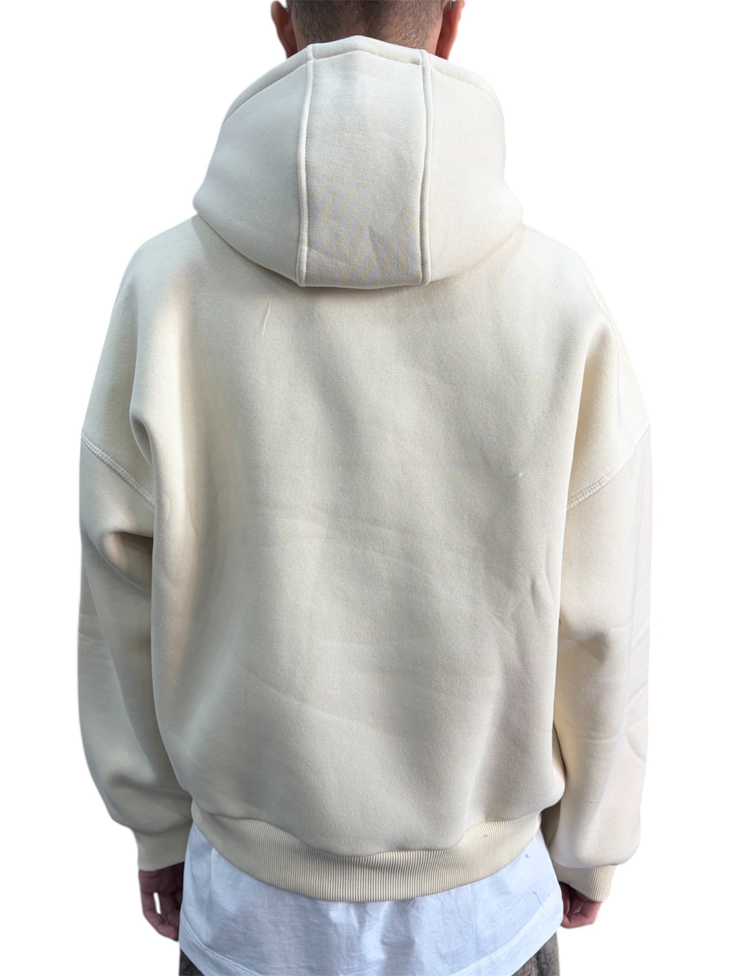 HOODIE STITCHING-DOUBLE POUCH BUTTER