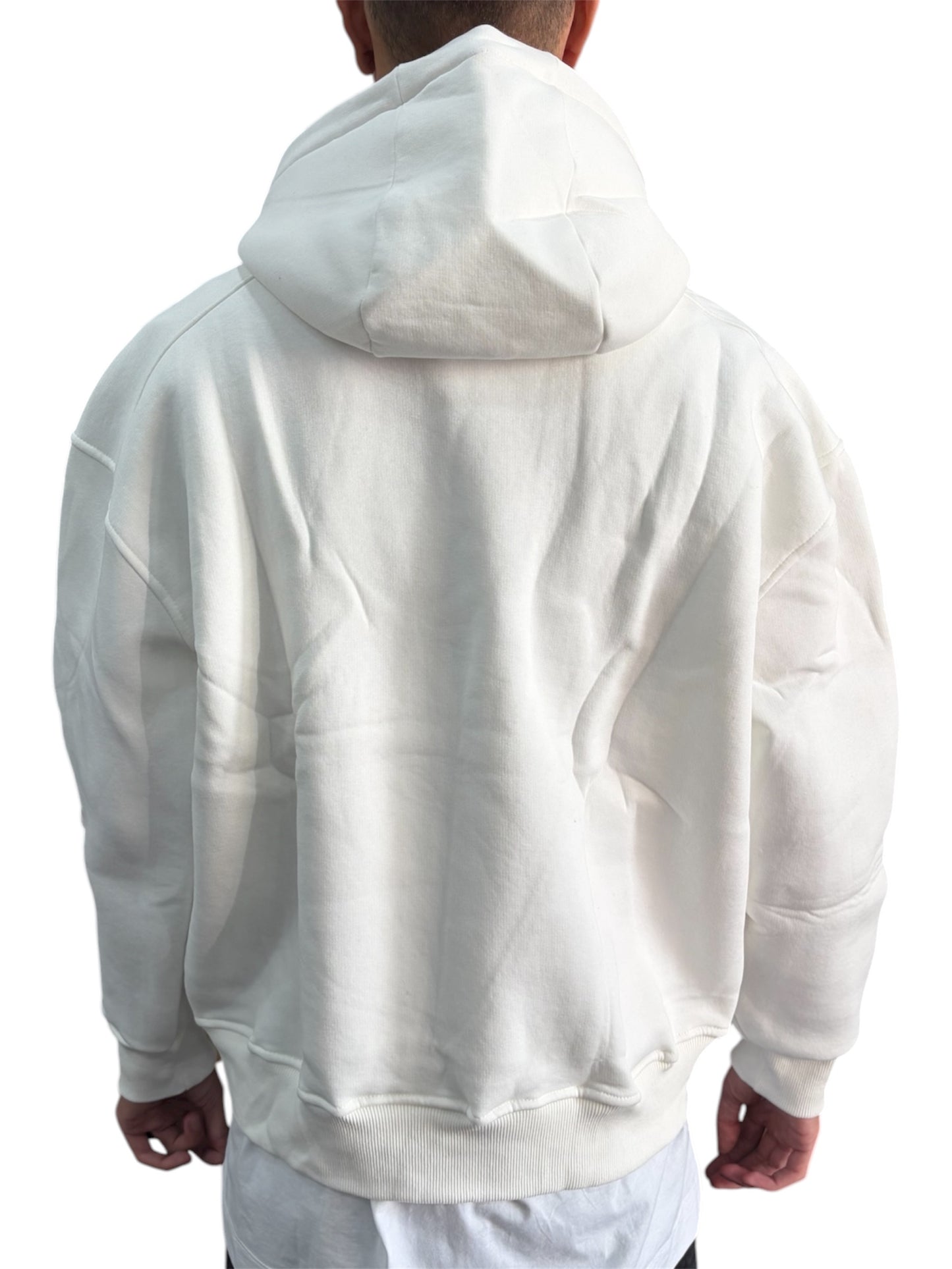 HOODIE-PRINT OVERCOME WHITE