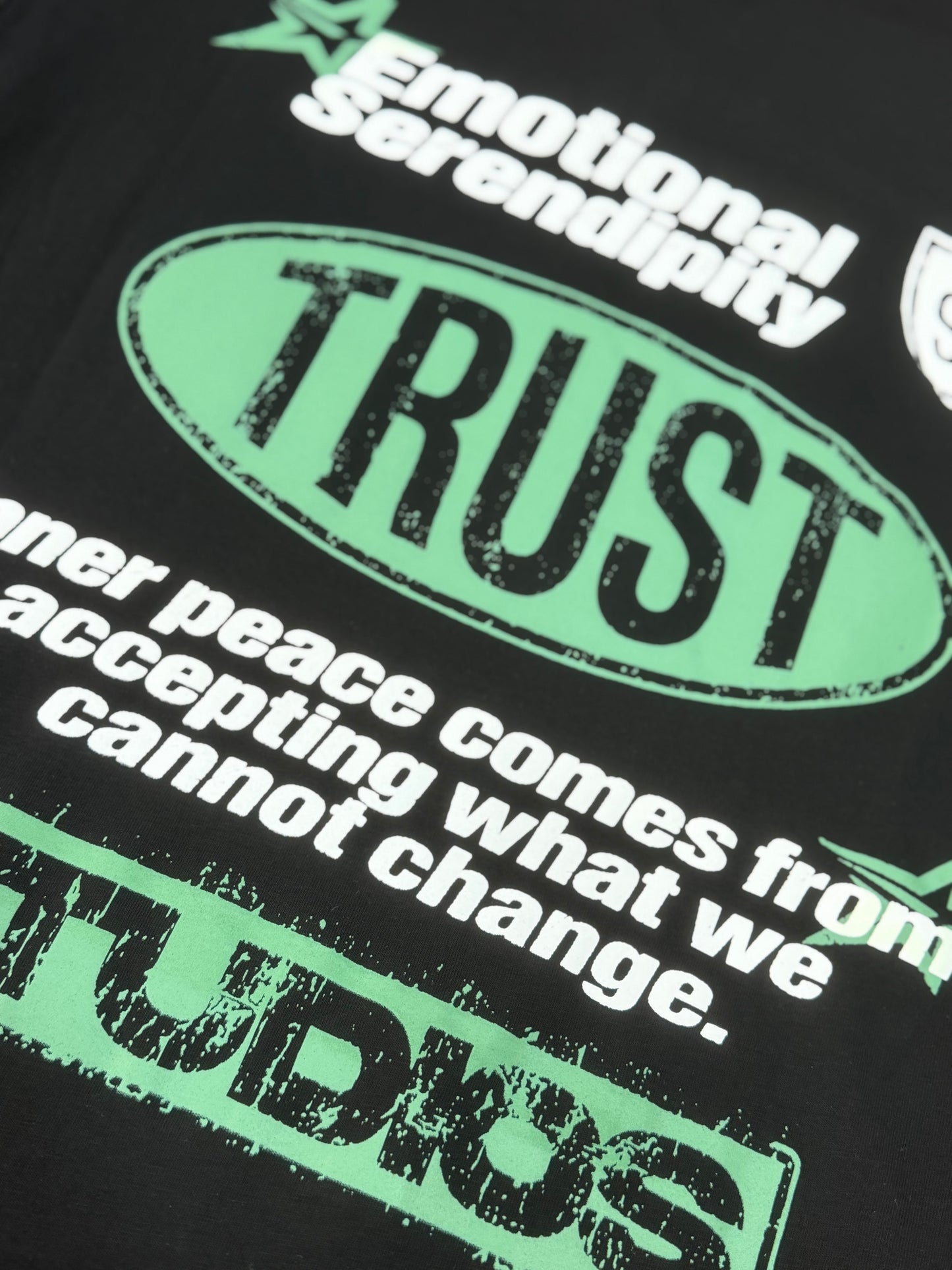 BLACK TEE DOUBLE PRINT EMO.T.RUST 3029