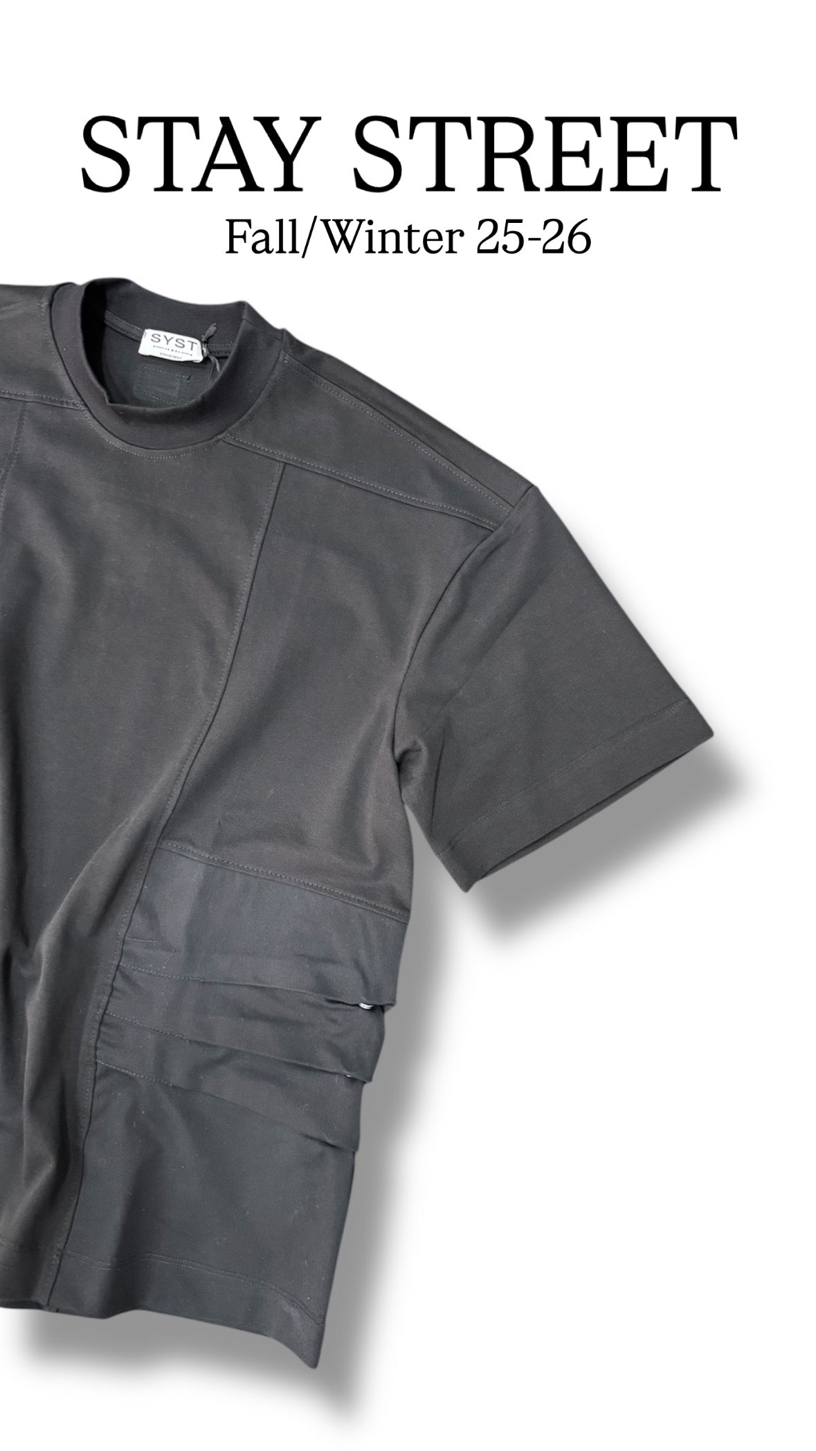 CIAPPA DETAIL BLACK TEE