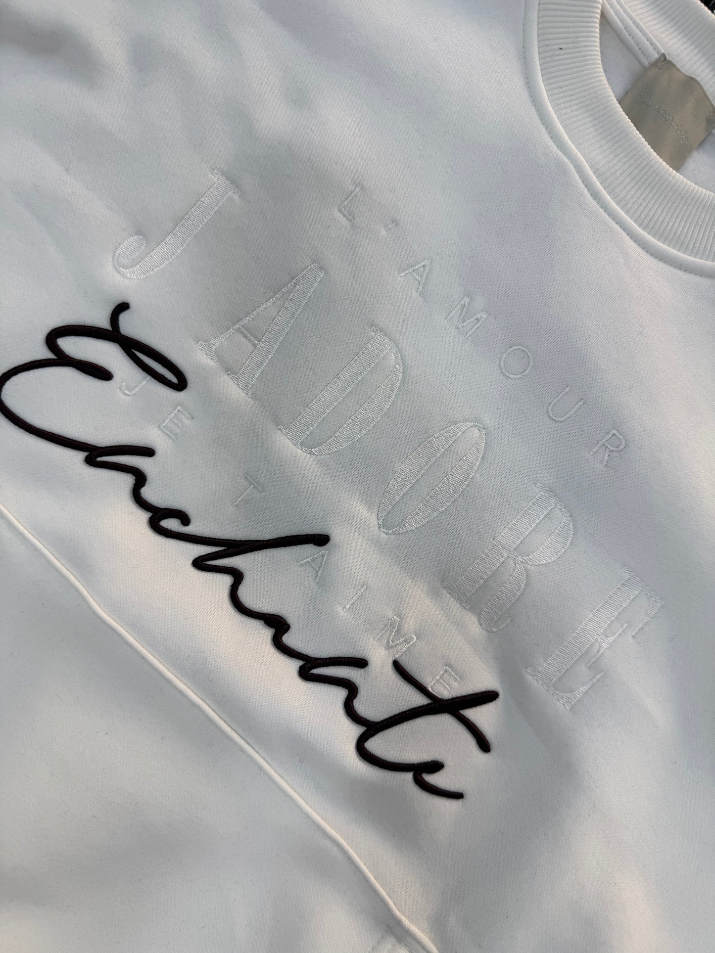 HOODIE L’AMOUR JADORE CREAM