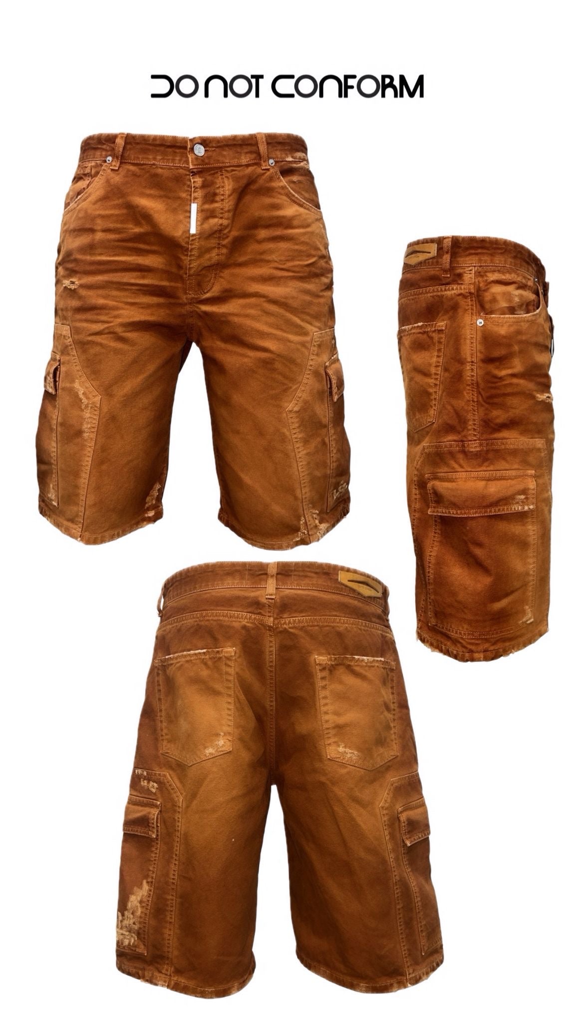 SHORT CARGO RUST PIGMENTED TRANSPARENT 3030