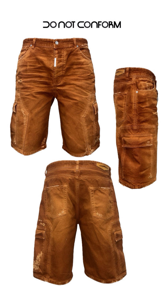 SHORT CARGO RUST PIGMENTED TRANSPARENT 3030