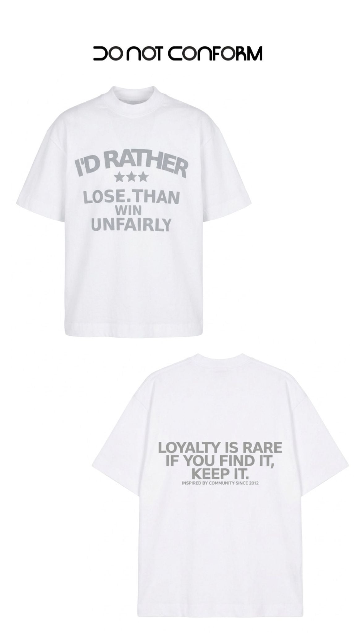 LOYALTY WHITE TEE 3034