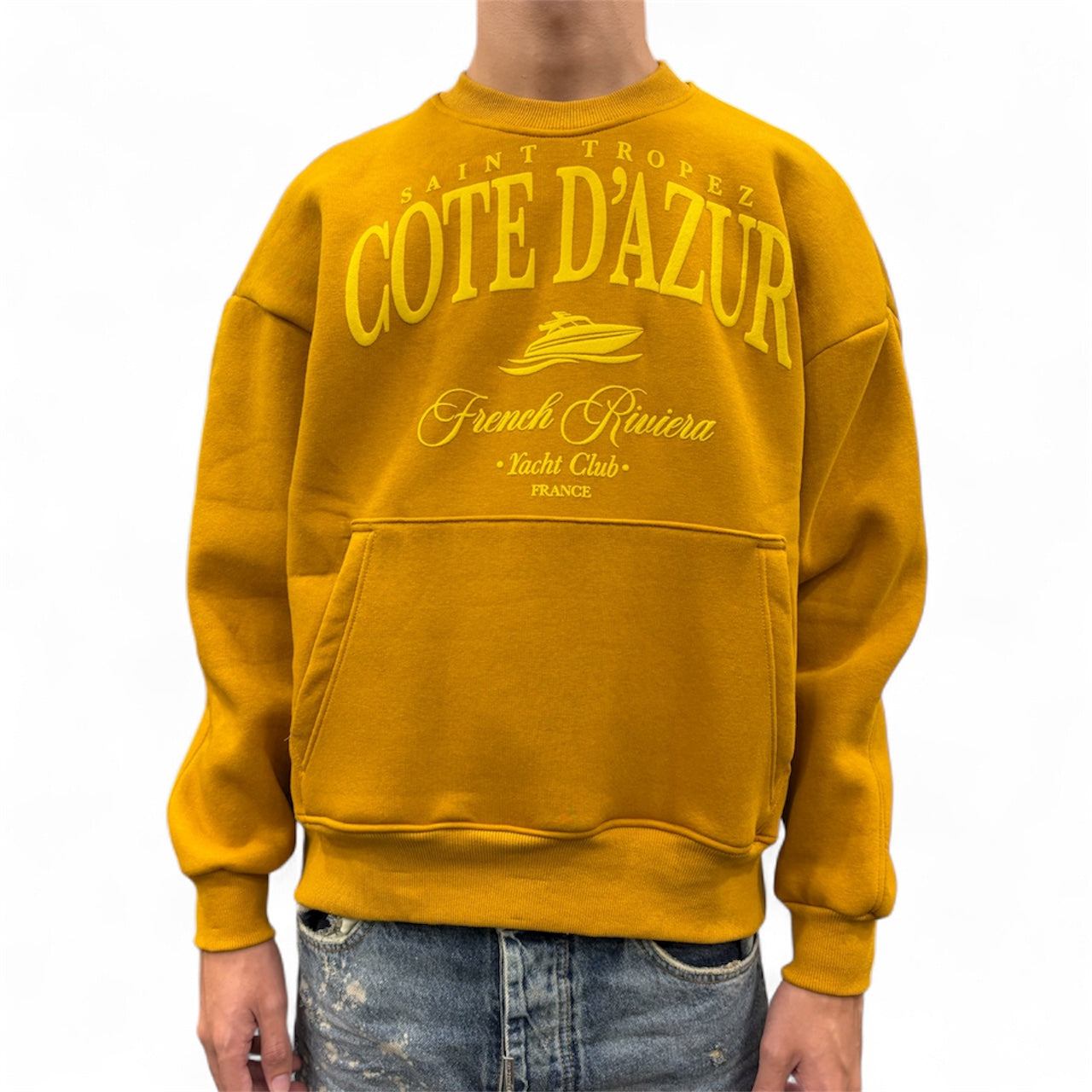 HOODIE COTE D’AZUR MUSTARD