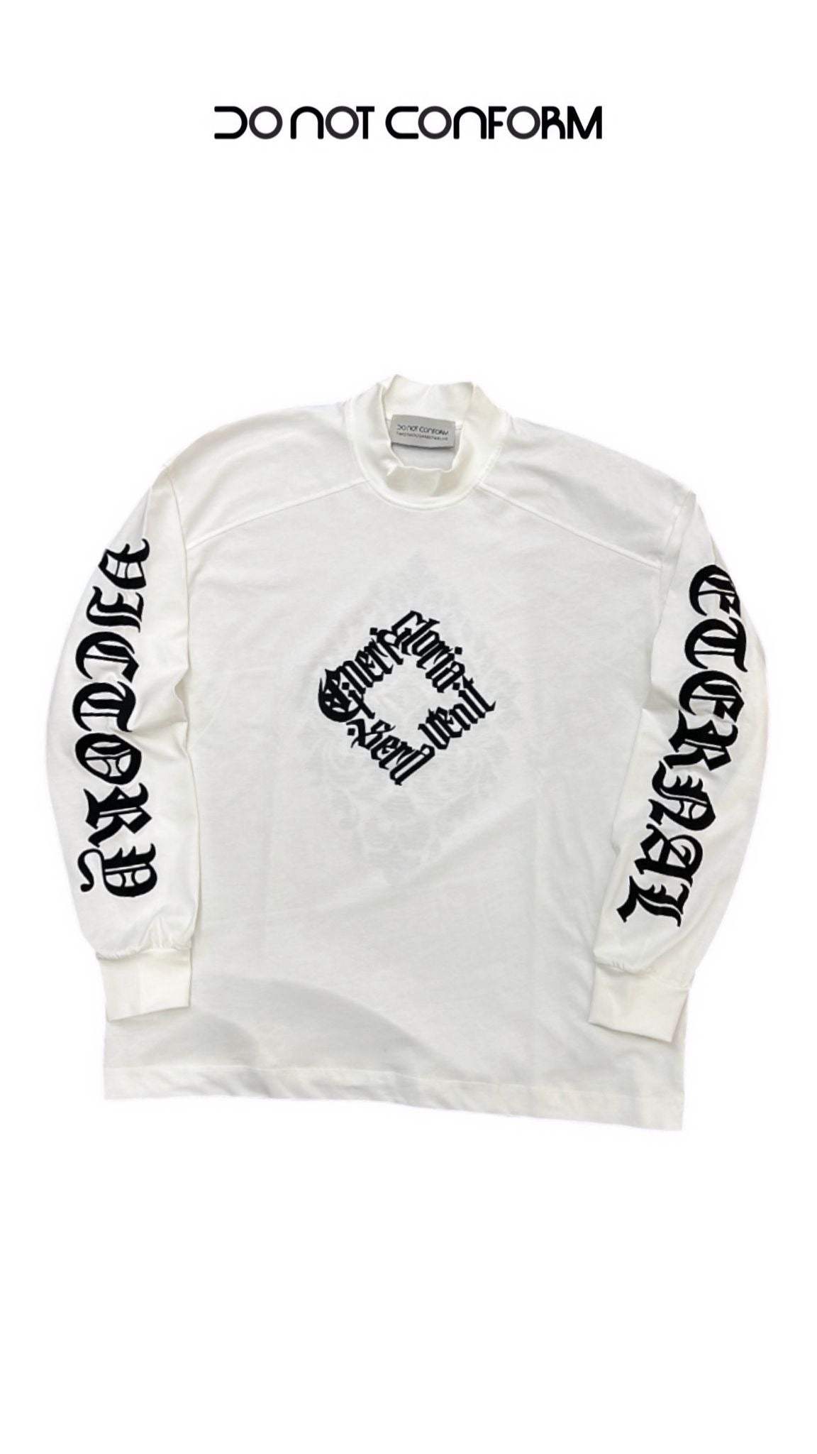 WHITE LONG SLEEVE PRINT ALL SIDES