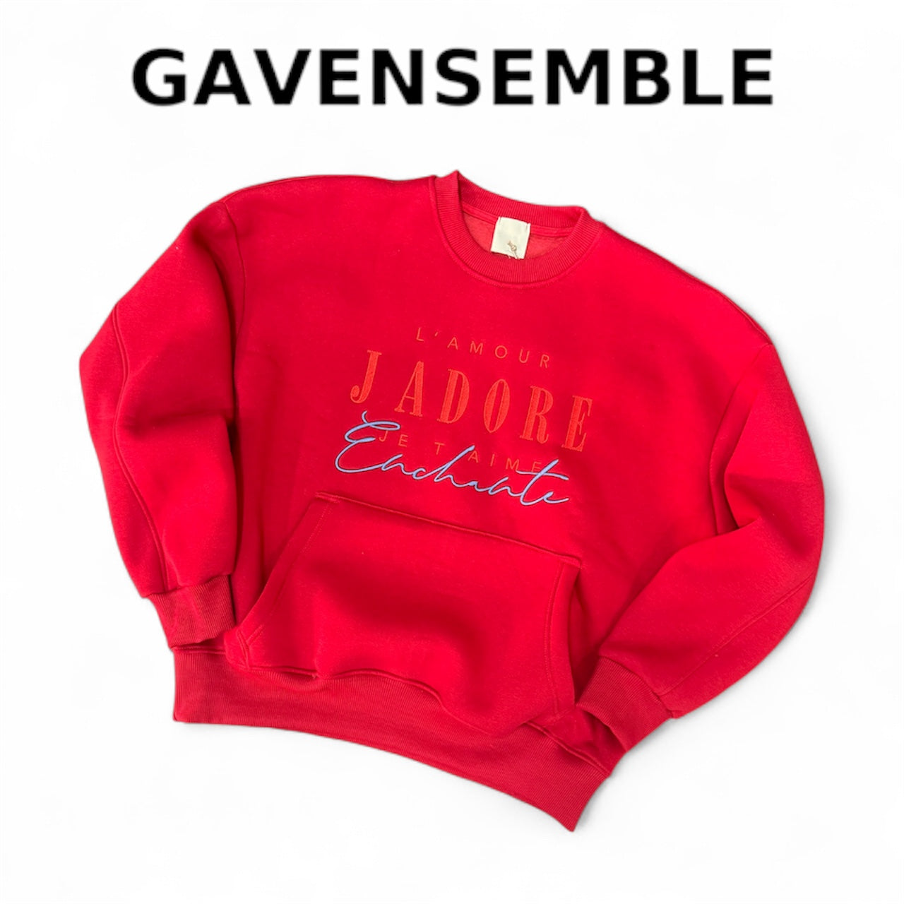 HOODIE L’AMOUR JADORE RED