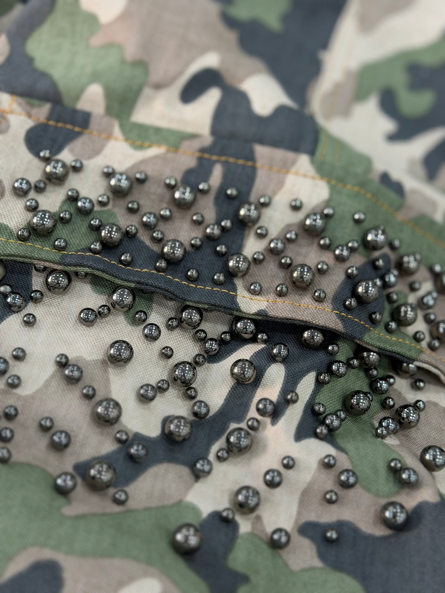 MILITARY CARGO POCKETS RHINESTONE 3024