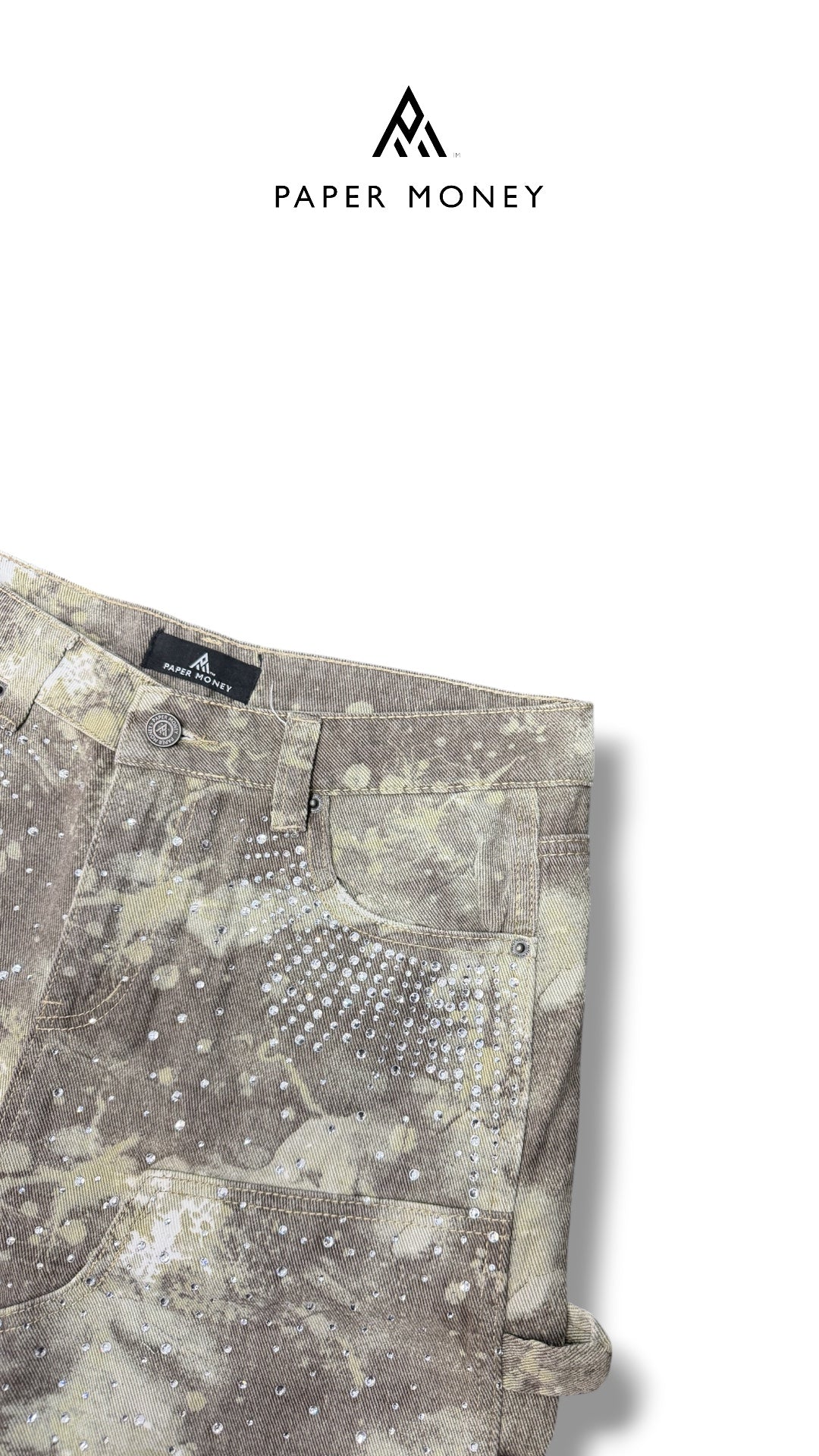 CRYSTALIZED CAMO FADED PAPER MONEY