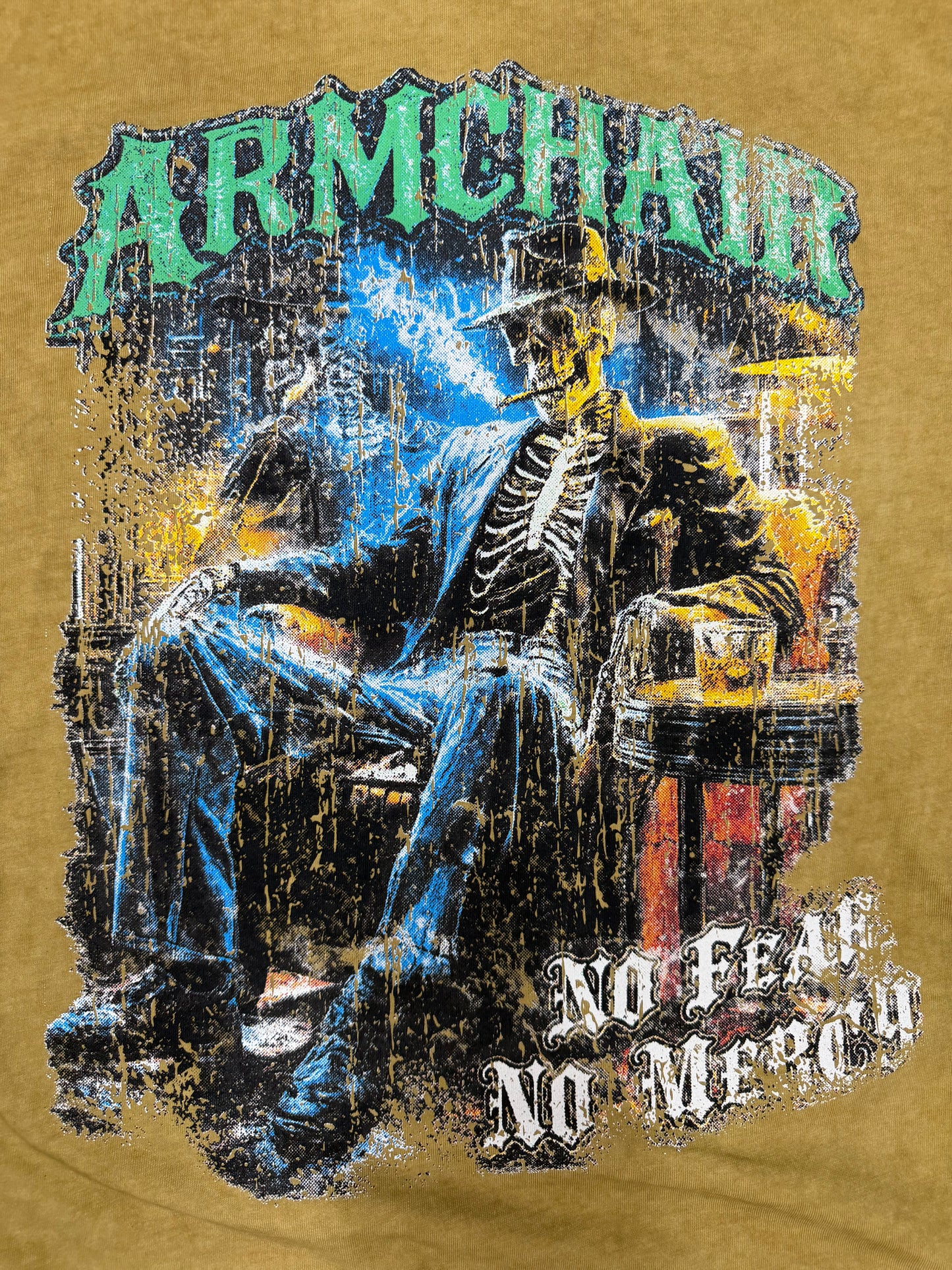 ARMCHAIR WASHED TEE MUSTARD 3068