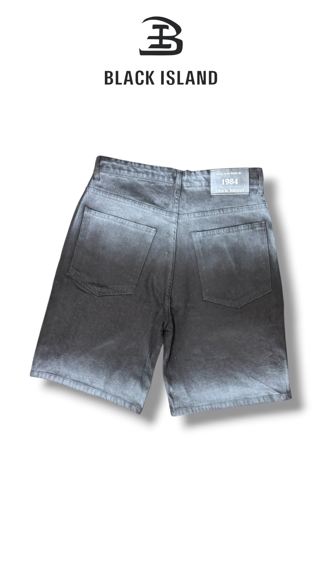 SHORTS DENIM WASH STRASS