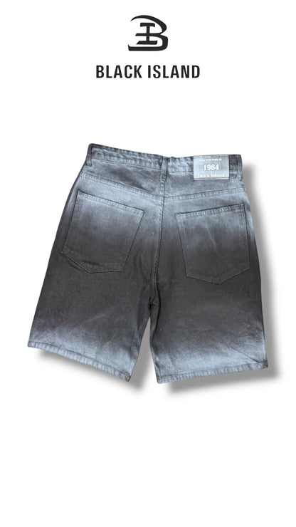 SHORTS DENIM WASH STRASS