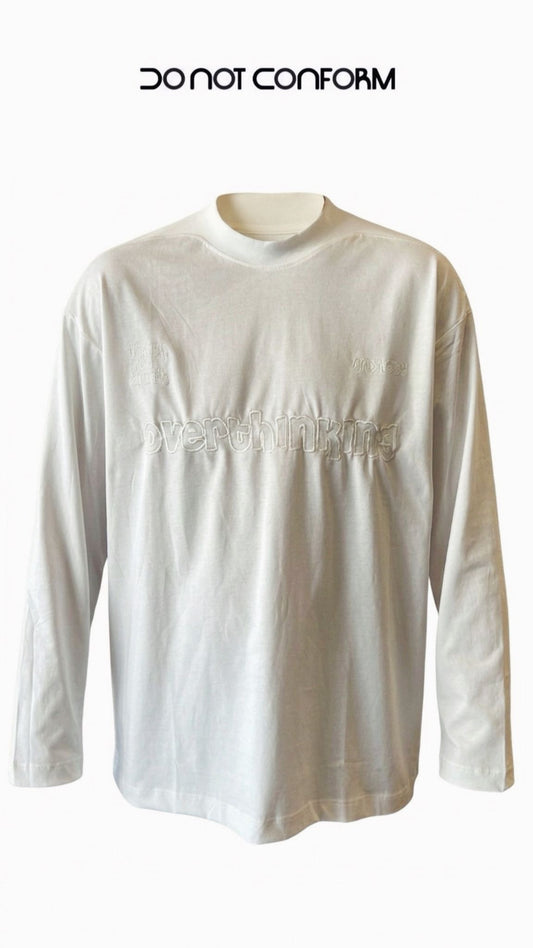 LONG SLEEVE WHITE OVERTHINING 3010