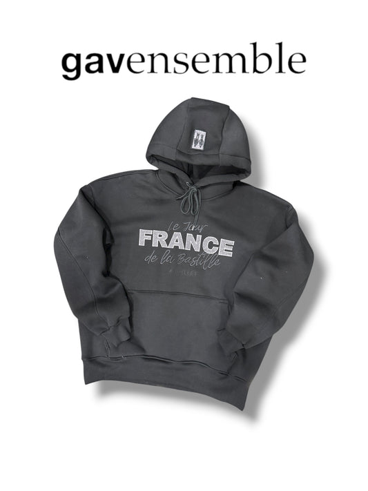 HOODIE LE TOUR FRANCE DE LA BASTILLE BLACK
