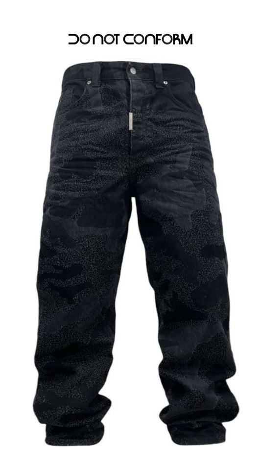 BAGGY BLACK DIRTY PIXEL CAMO 2616