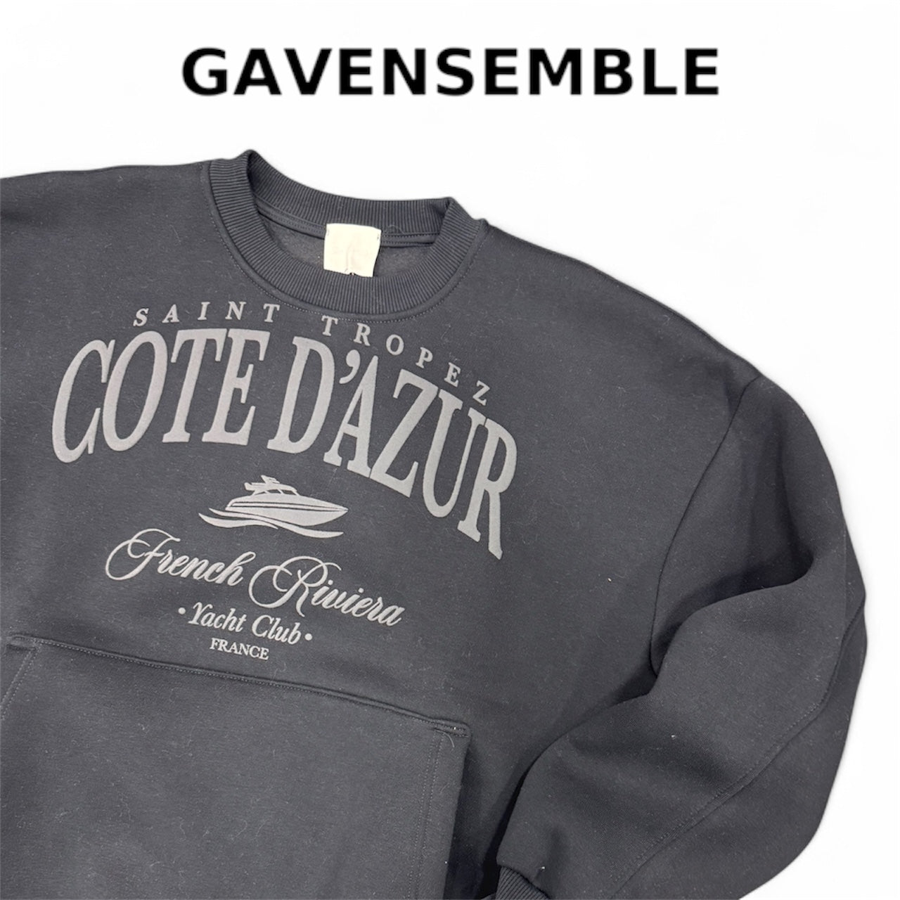 HOODIE COTE D’AZUR BLACK