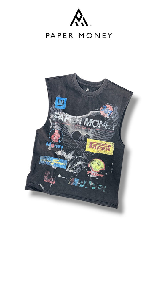 RACING CLUB SLEEVELESS PAPER MONEY