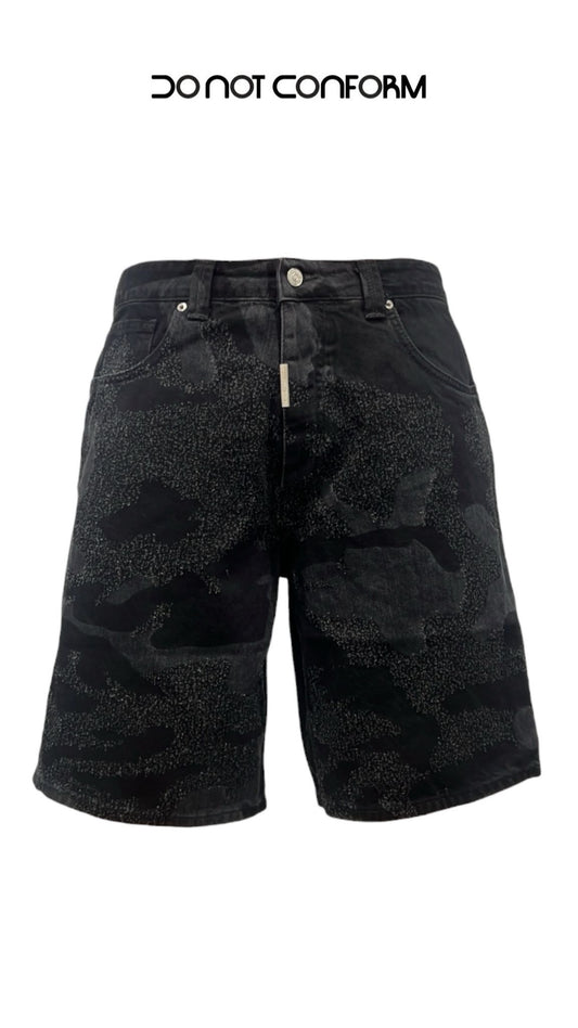 SHORT BLACK DIRTY PIXEL CAMO 2616