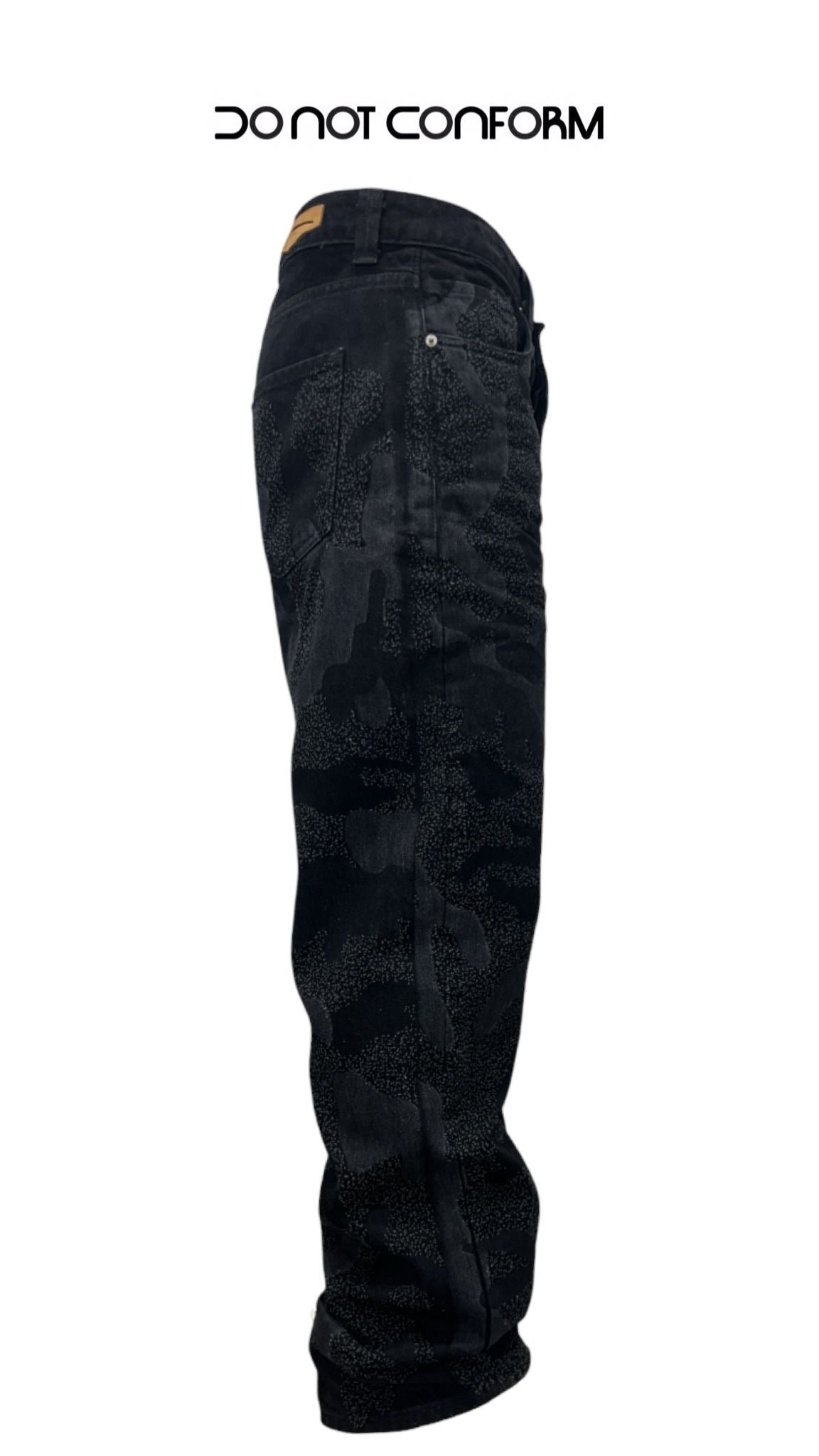 BAGGY BLACK DIRTY PIXEL CAMO 2616