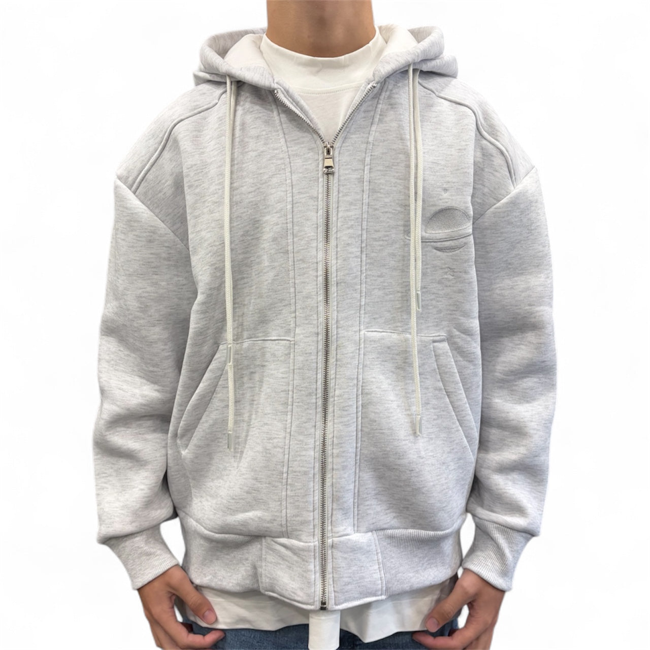 SATURN DOUBLE HOODED GREY
