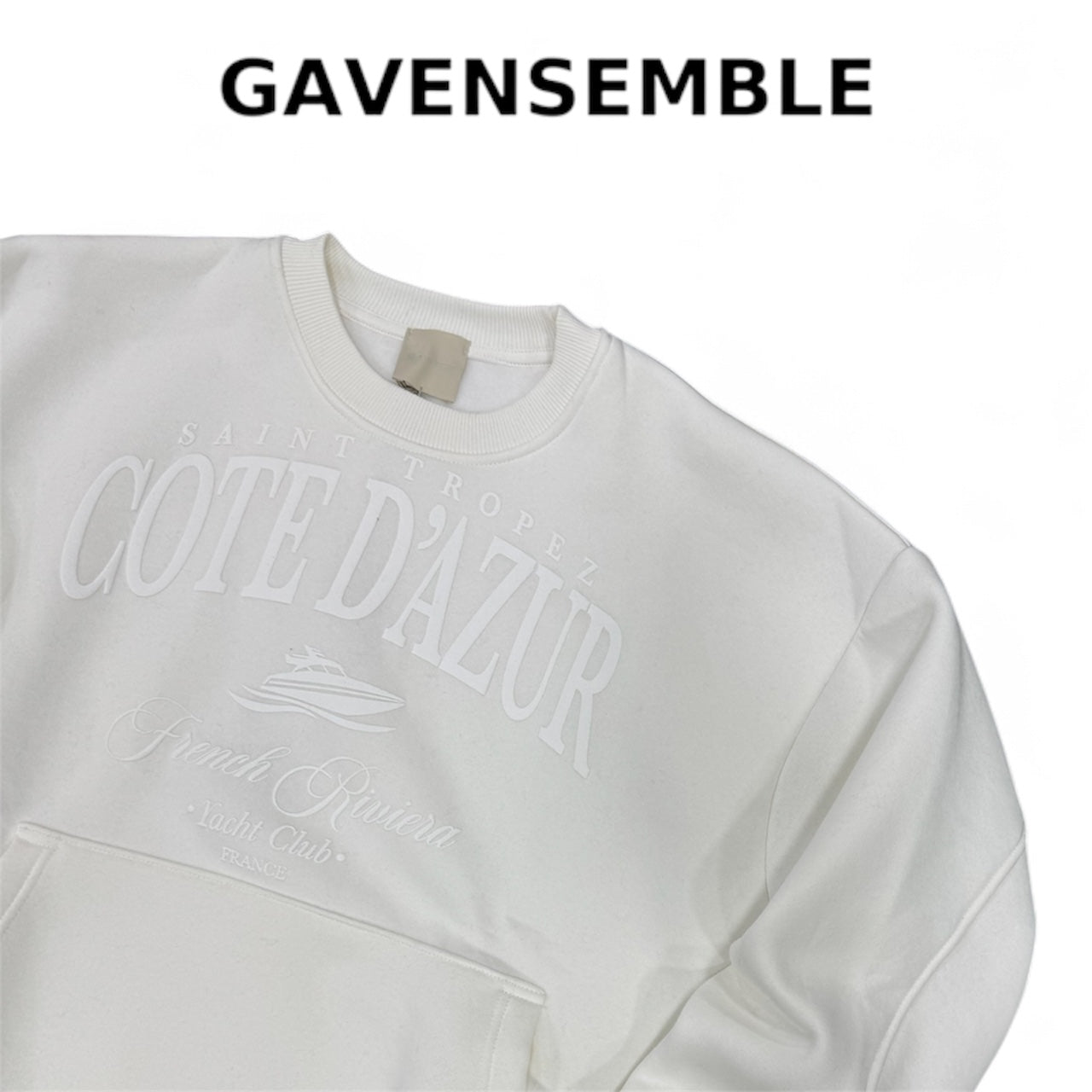 HOODIE COTE D’AZUR WHITE