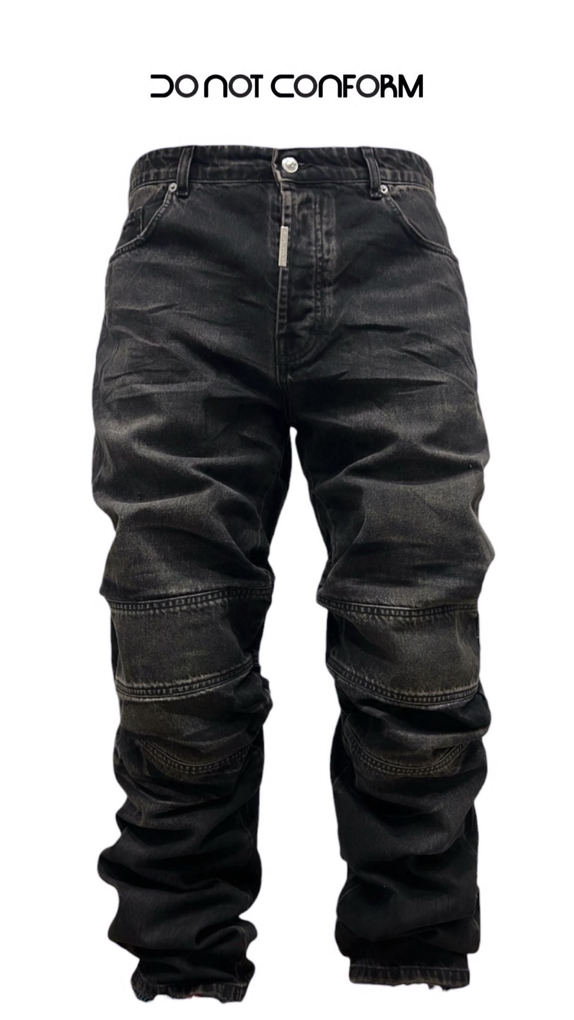 KNEE PROCESSING BLACK BAGGY