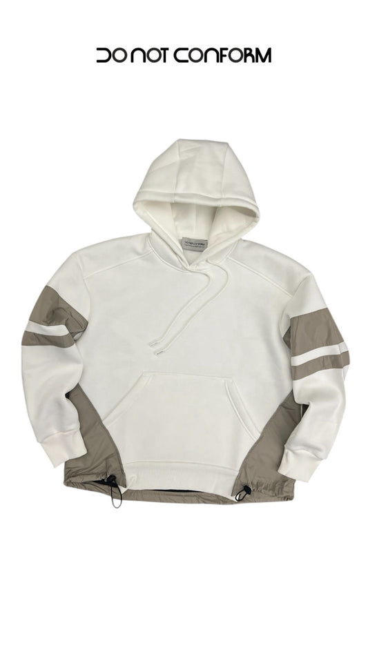 WHITE HOODED BEIGE NYLON INSERTS