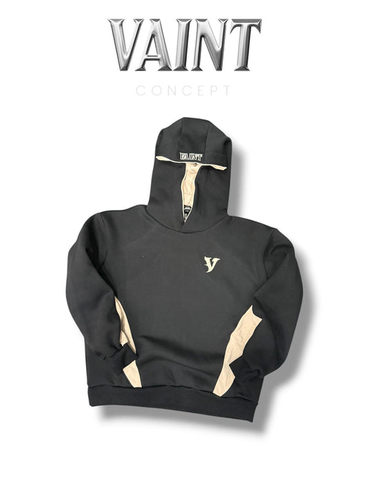 BLACK TRACKSUIT SET