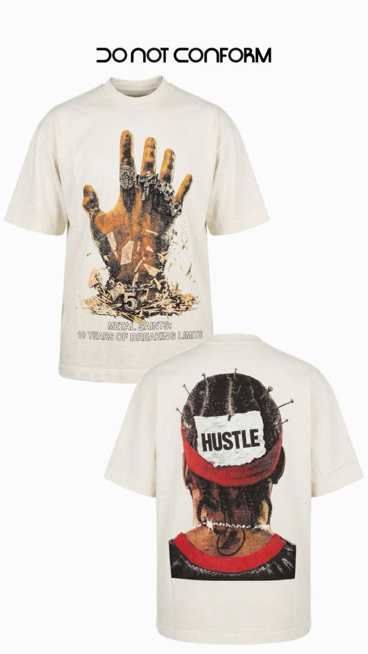 HUSTLE BUTTER WASHED TEE 3072