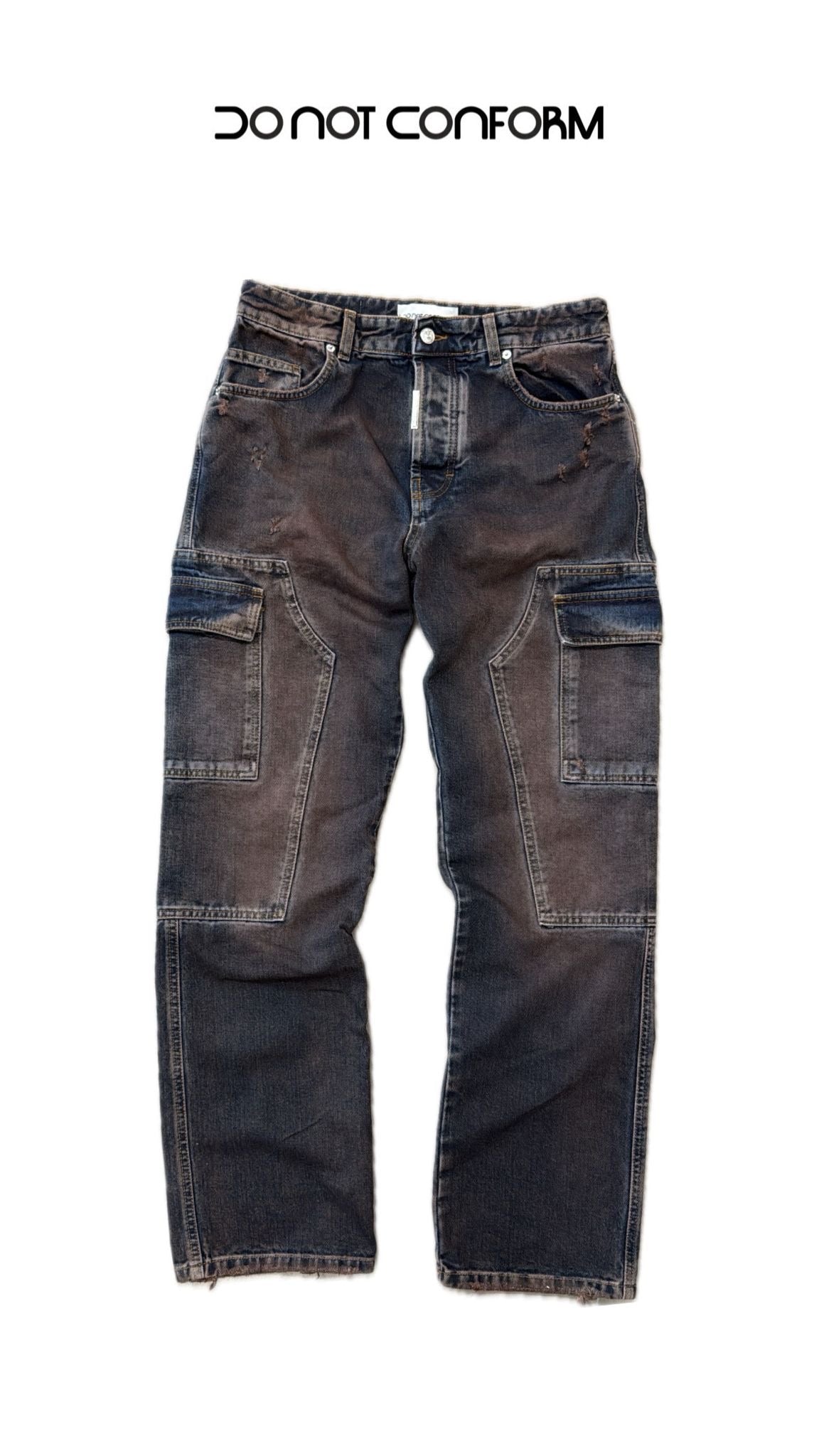 BAGGY CARGO WORKER SANDBLASTED BROWN