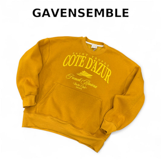 HOODIE COTE D’AZUR MUSTARD