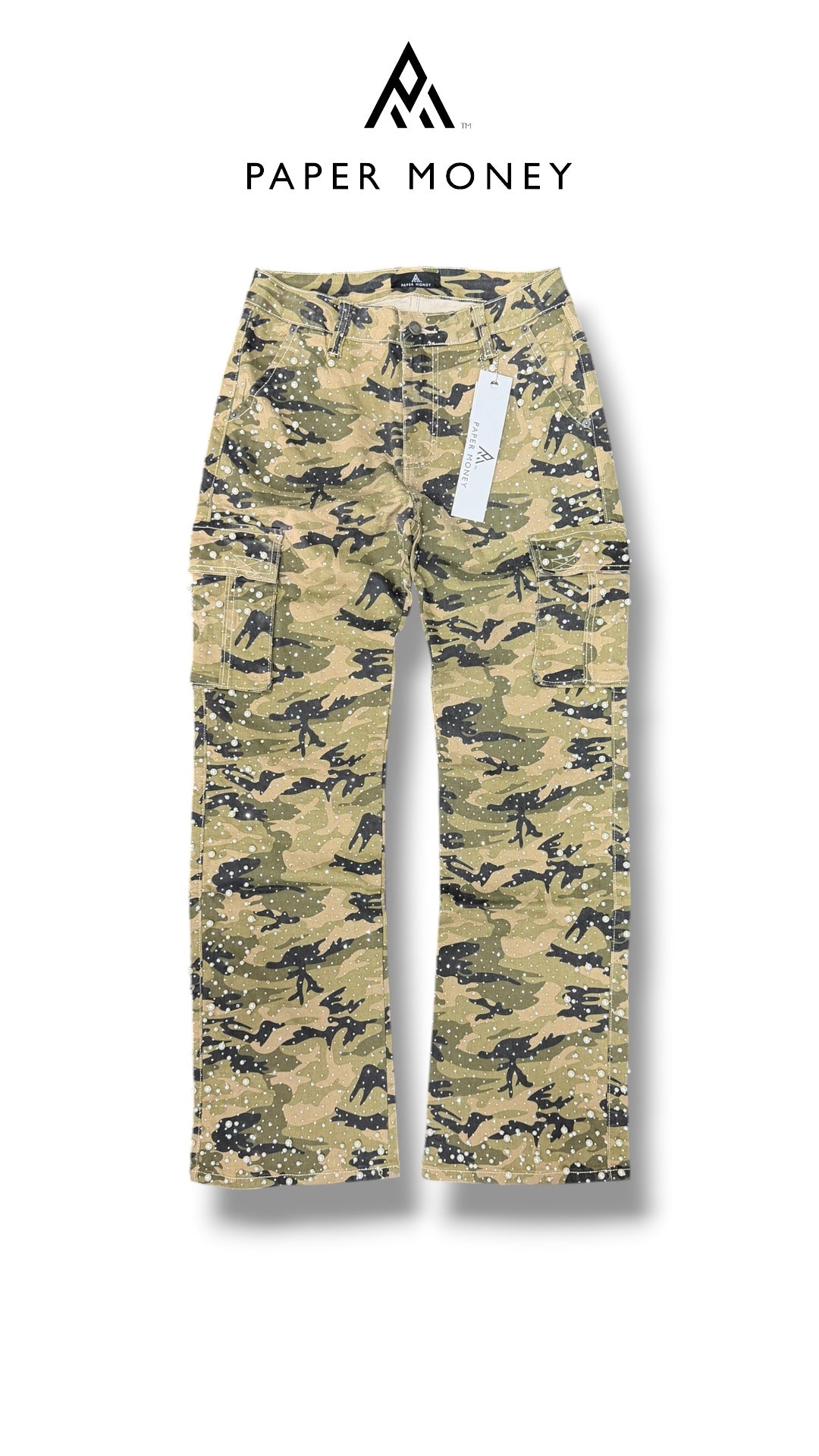 PEARL CRYSTAL BAGGY CAMO PAPER MONEY