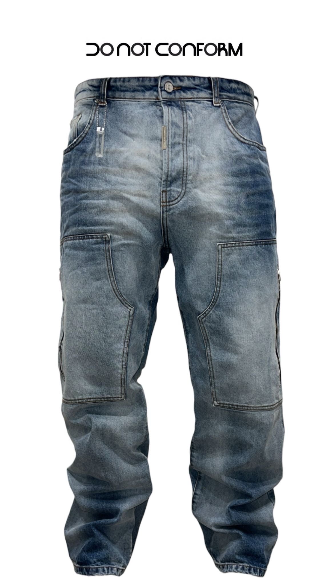 CARPENTER ZIP BLUE BAGGY