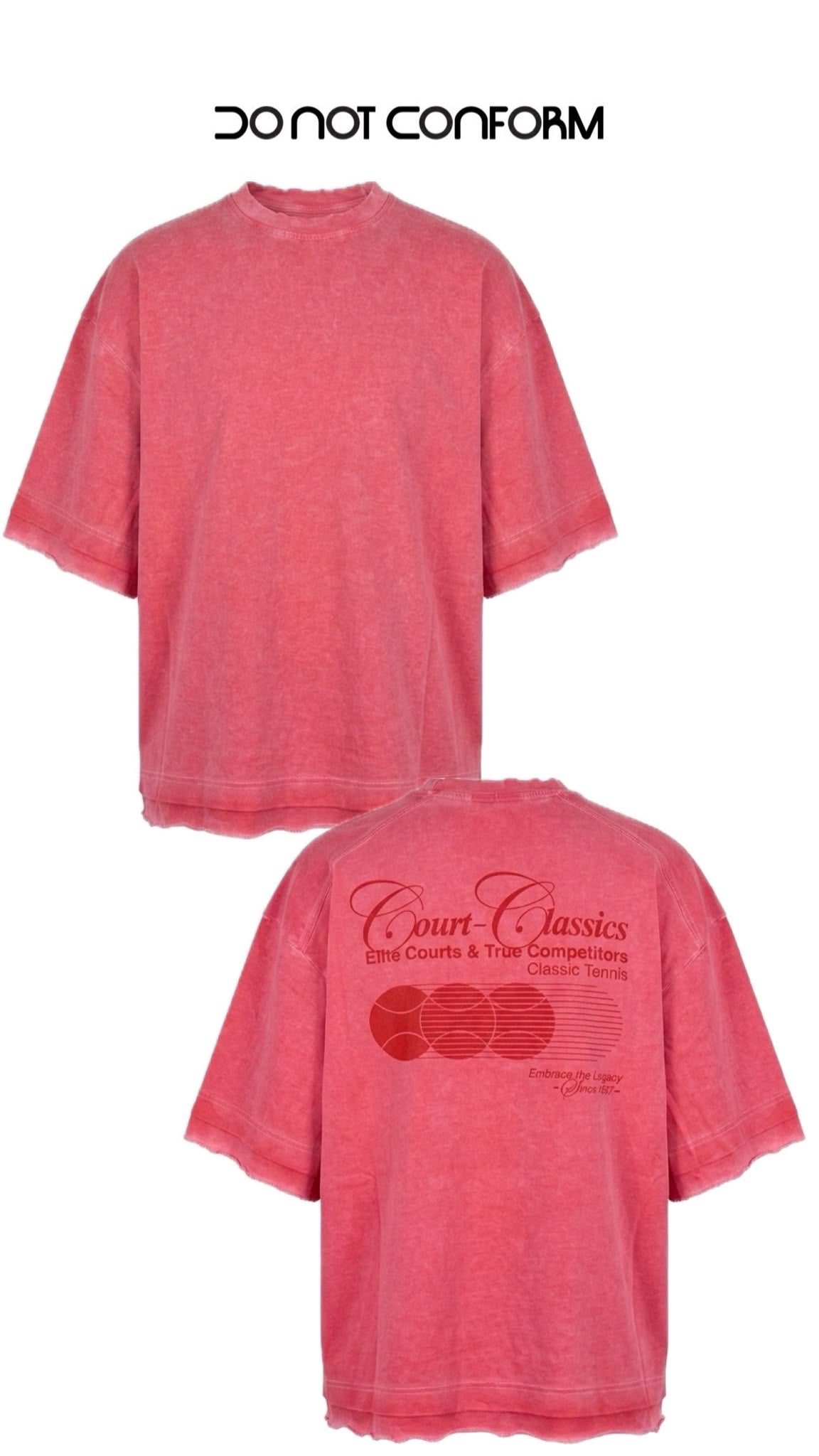 TEE WASH PURPLE COURT CLASSICS 1540