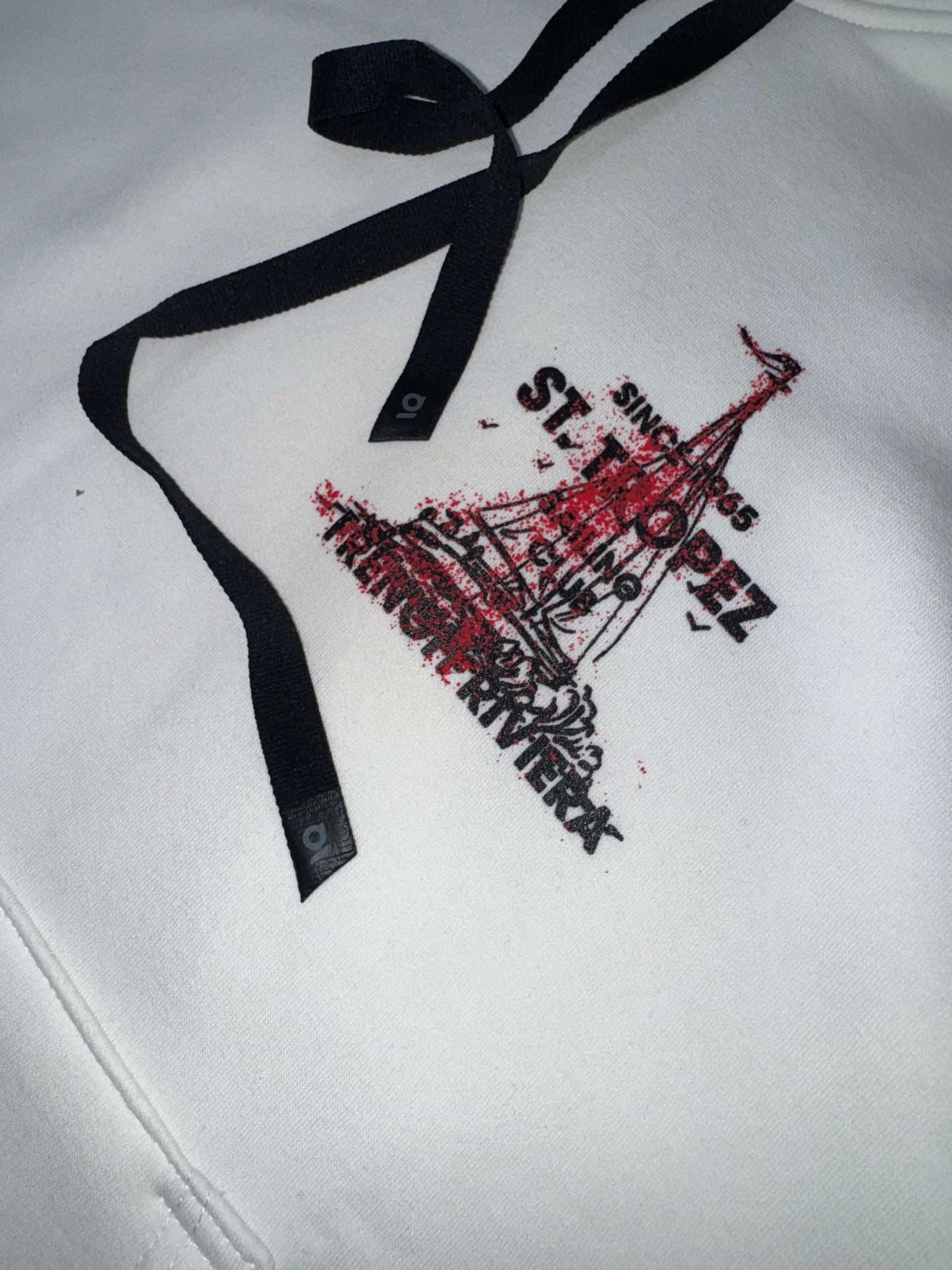 WHITE HOODIE ST.TROPEZ