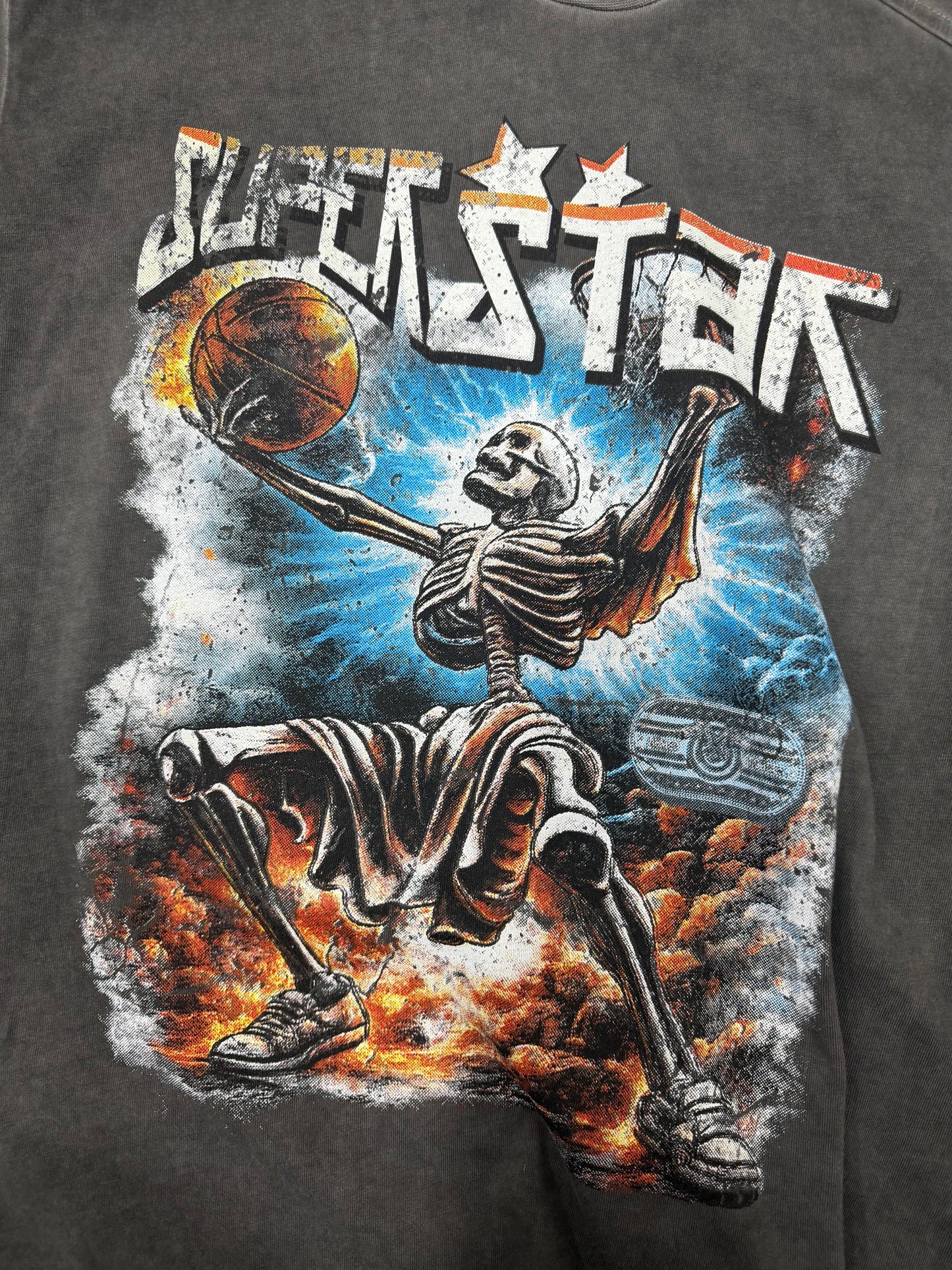 SUPERSTAR WASHED TEE GREY 3063