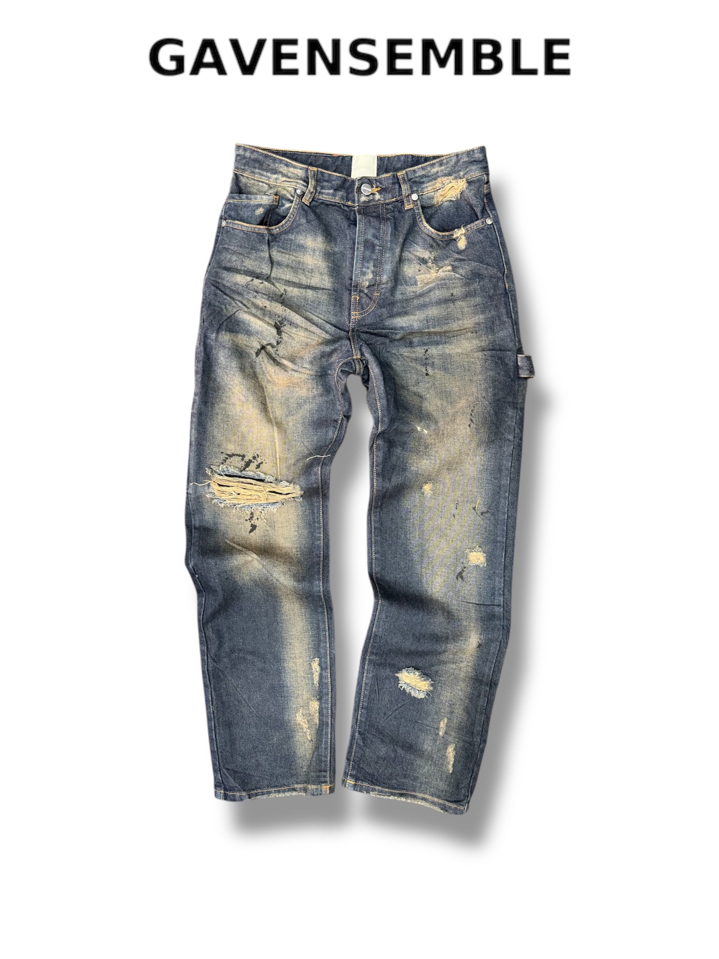 BAGGY DOUBLE POUCH BLACK/RED