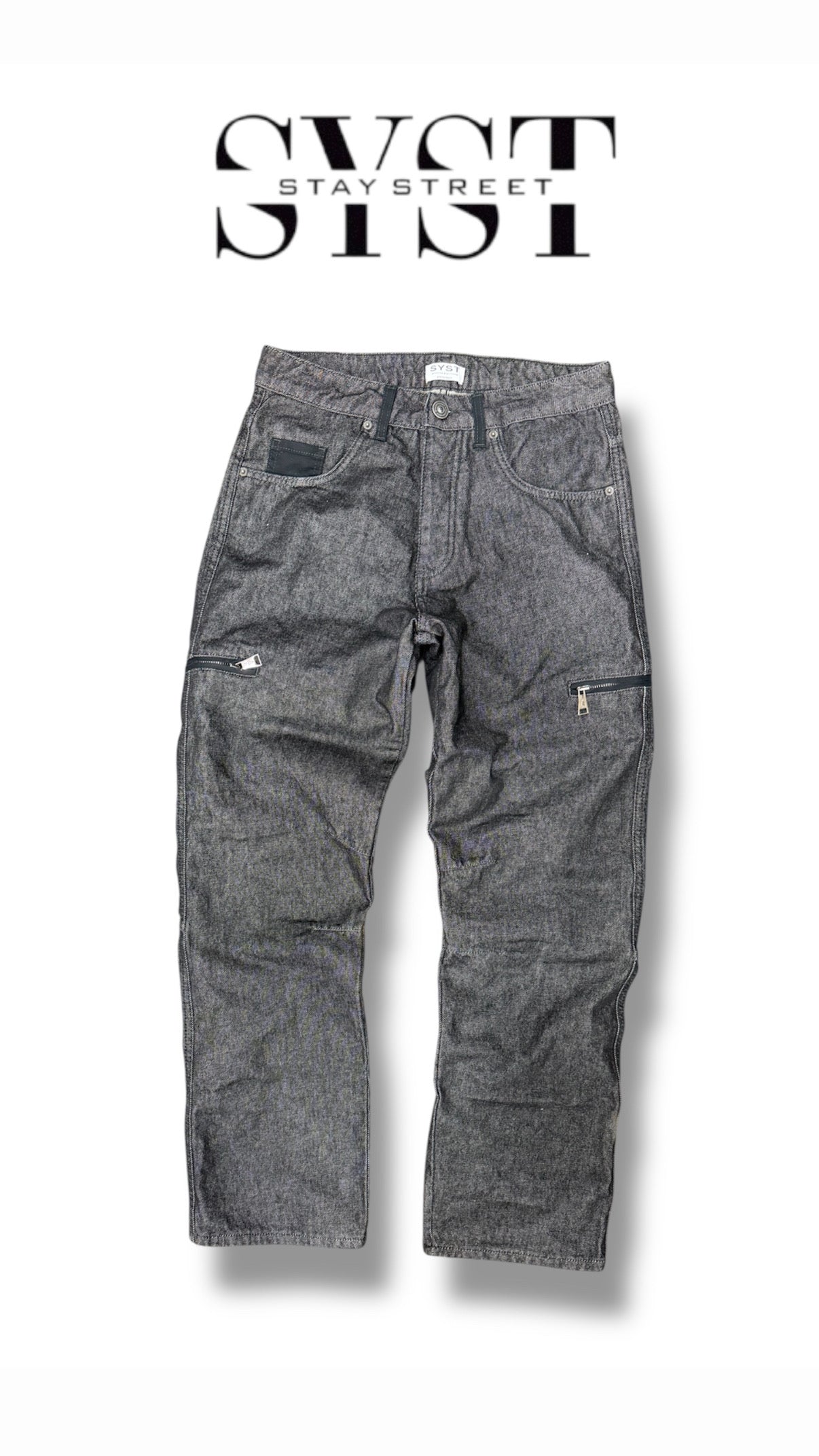 BAGGY ZERO WASH BLACK 7007