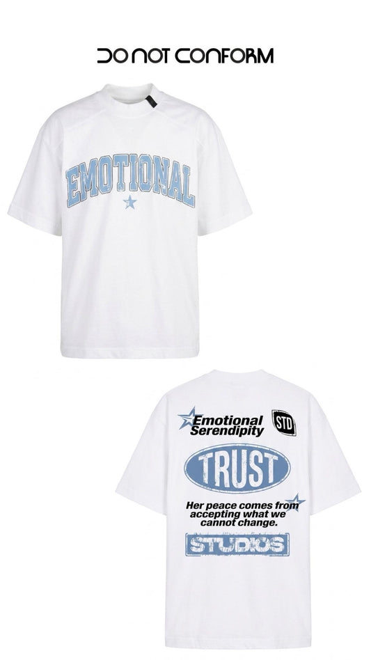 WHITE TEE DOUBLE PRINT EMO.T.RUST 3029