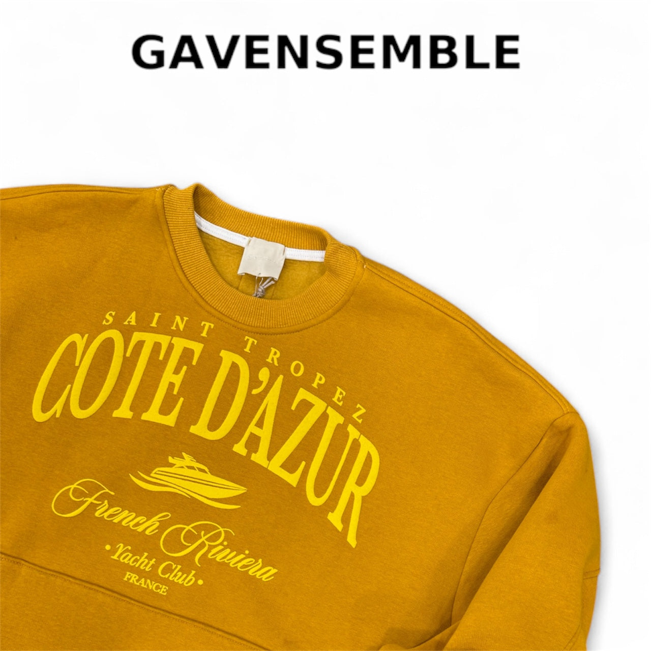 HOODIE COTE D’AZUR MUSTARD